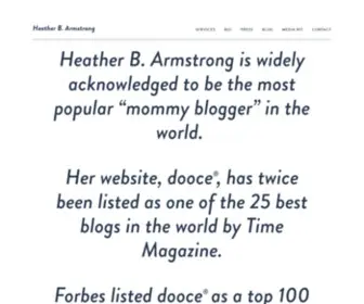 Heatherbarmstrong.com(Heather B) Screenshot