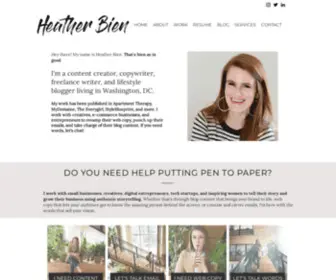 Heatherbienportfolio.com(Heather Bien) Screenshot