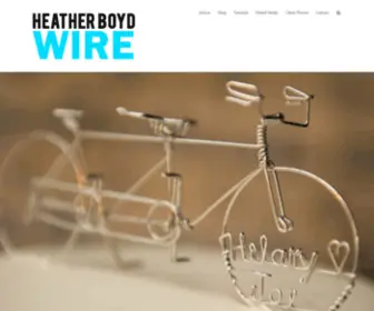 Heatherboydwire.com(Heather Boyd Wire custom wire wedding cake toppers and jewellery) Screenshot