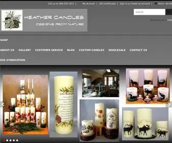 Heathercandles.com(Hand Crafted Candles for Sale) Screenshot