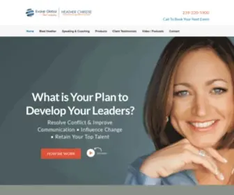 Heatherchristie.com(Professional Leadership Speaker) Screenshot