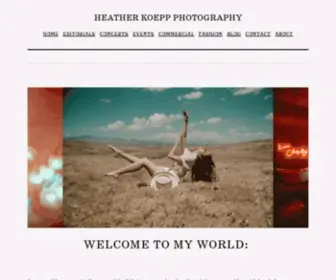 Heatherkoepp.com(Celebrity and Live Music Photographer) Screenshot
