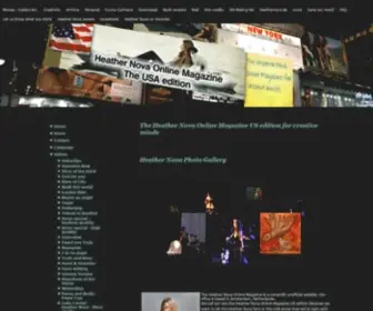 Heathernova.us(The Heather Nova Online Magazine US edition for creative minds) Screenshot