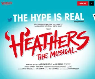 Heathersthemusical.com(Heathers the Musical) Screenshot