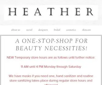 HeatherStore.com(Heather Boutique and Spa) Screenshot