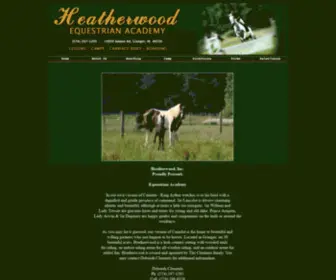 Heatherwoodacademy.com(Heatherwood Equestrian Academy) Screenshot