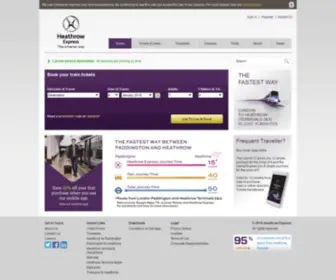 Heathrowexpress.co.uk(Heathrow Express) Screenshot