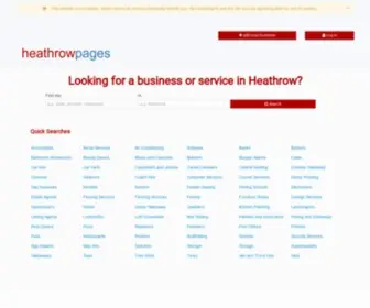 Heathrowpages.co.uk(The Heathrow Pages directory) Screenshot
