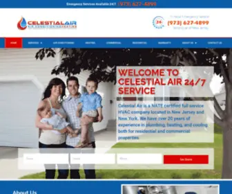 Heatingandairnj.com(Celestial Air 24/7 Service Celestial Air) Screenshot