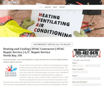 Heatingandcoolingnorthbay.com(Heating and Cooling North Bay ON P1B 3A3) Screenshot