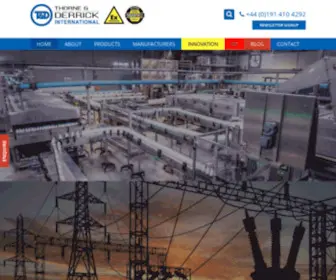 Heatingandprocess.com(THORNE &amp; DERRICK INTERNATIONAL) Screenshot