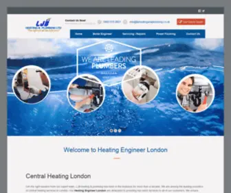 Heatingengineerlondon.co.uk(Engineers for Central Heating Service in London) Screenshot