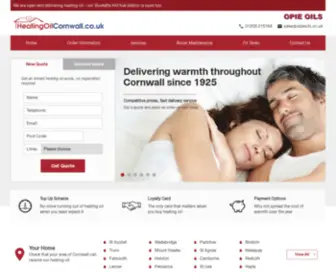 Heatingoilcornwall.co.uk(Heating Oil Cornwall from Opie Oils) Screenshot