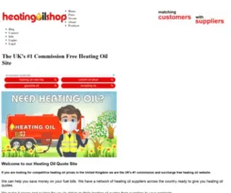 Heatingoilshop.com(The UK's Only #1 Commission & Charge Free Heating Oil Website) Screenshot