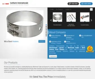 Heatingsolutions.co.in(Isotherm Internationale) Screenshot