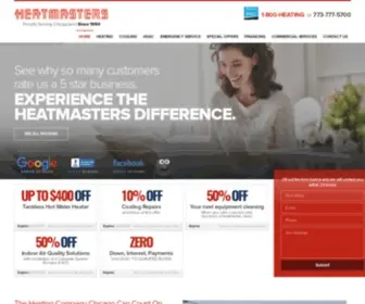 Heatmasters.com(Chicago AC Installation) Screenshot