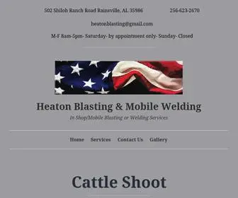 Heatonblasting.com(In Shop/Mobile Blasting or Welding Services) Screenshot