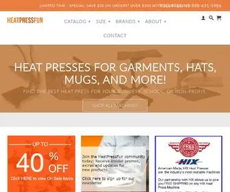 Heatpressfun.com(Top Heat Press Machines at HeatPressFun) Screenshot