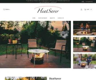 Heatsaver.com(Fire pit heat deflector and cover) Screenshot