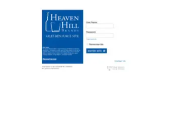 Heaven-Hillsalesresources.com(Heaven Hill Distilleries) Screenshot
