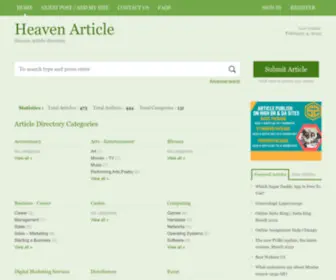 Heavenarticle.com Screenshot