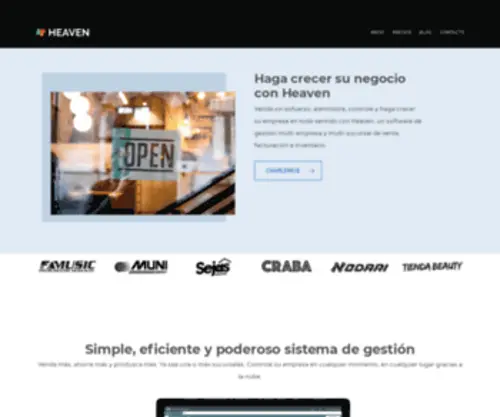 Heaven.com.ar(Sistema de gestión erp integrado a mercadolibre y más) Screenshot