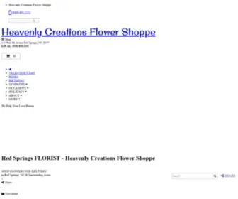 Heavenlycreationsflowershoppe.com(Red Springs Florist) Screenshot