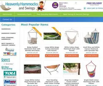 Heavenlyhammocks.com.au(Heavenly Hammocks and Swings) Screenshot