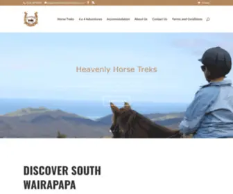 Heavenlyhorsetreks.co.nz(South Wairapapa Horse Treks) Screenshot