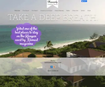 Heavenlykenya.com(Heavenly House Beachfront Rental) Screenshot