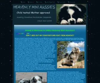 Heavenlyminiaussies.com(Heavenly Mini Aussie's) Screenshot
