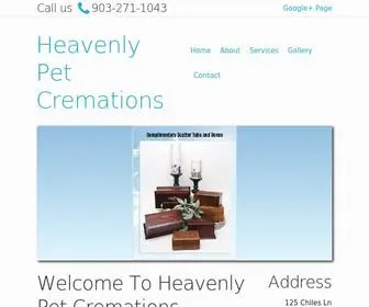 Heavenlypetcremationstx.com(Heavenly Pet Cremations) Screenshot