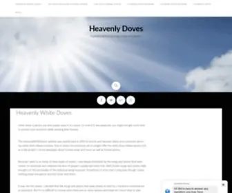 Heavenlywhitedoves.net(Inspirational funeral songs) Screenshot
