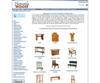 Heavenlywood.com(Church Furniture and Furnishings) Screenshot