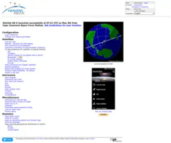 Heavens-Above.com(Heavens Above) Screenshot