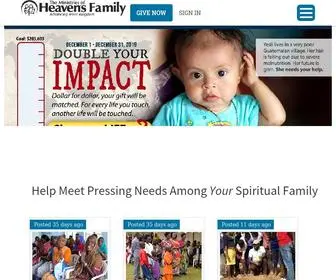 Heavensfamily.org(Our mission) Screenshot