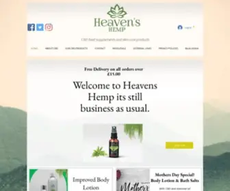 Heavenshemp.org(Heavens Hemp) Screenshot