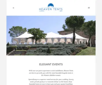 Heaventents.co.uk(Heaven Tents) Screenshot