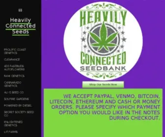 Heavilyconnected.com(Heavily Connected Seedbank) Screenshot