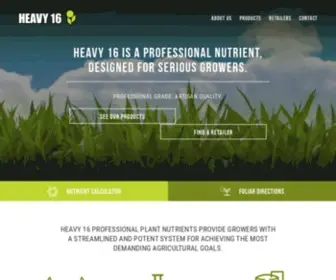 Heavy16.com(Professional Plant Nutrients for Master Growers) Screenshot