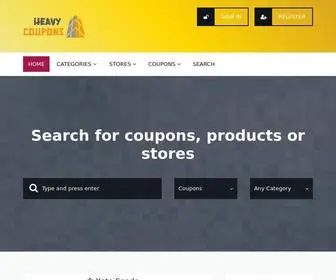 Heavycoupons.monster(Meta Keywords) Screenshot