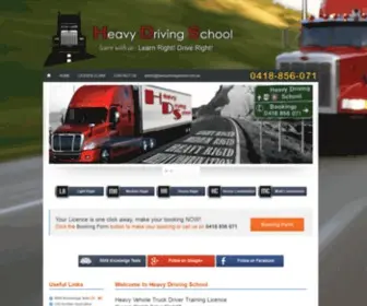 Heavydrivingschool.com.au(LR MR HR HC MC Truck Licence Training Sydney NSW) Screenshot