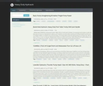 Heavydutyhydraulic.com(Heavy Duty Hydraulic) Screenshot