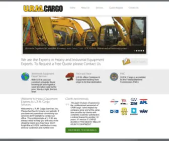 Heavyequipmentexports.com(URM Cargo Services) Screenshot