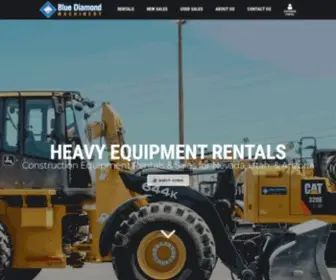 Heavyequipmentrentals.com(Blue Diamond Machinery) Screenshot