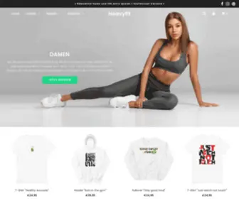 Heavyfit.de(Fitness & Sportswear mit Design) Screenshot