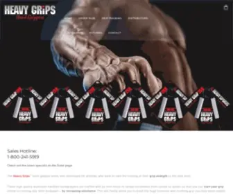 Heavygrips.com(Heavy Grip Handgrippers) Screenshot