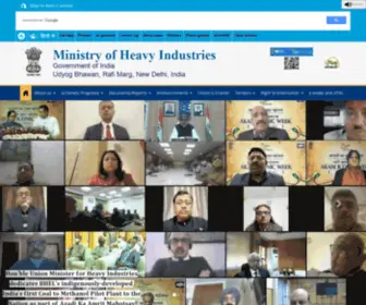 Heavyindustry.gov.in(Department of Heavy Industry) Screenshot