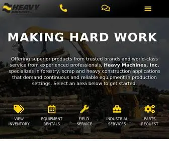 Heavymachinesinc.com(Heavy Machines) Screenshot