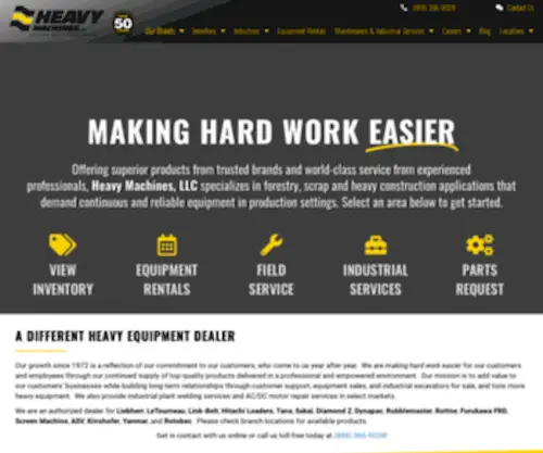 Heavymachinesllc.com(Heavy Machines) Screenshot